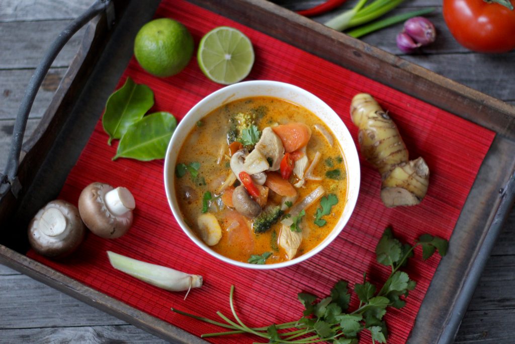 Chicken Tom Yam Soup - Tasty Matter