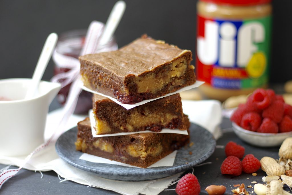 Peanut Butter & Raspberry Jam Brownie Tasty Matter