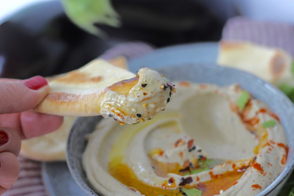 Baba Ganoush - Orientalische Creme aus gegrillten Auberginen - Tasty Matter