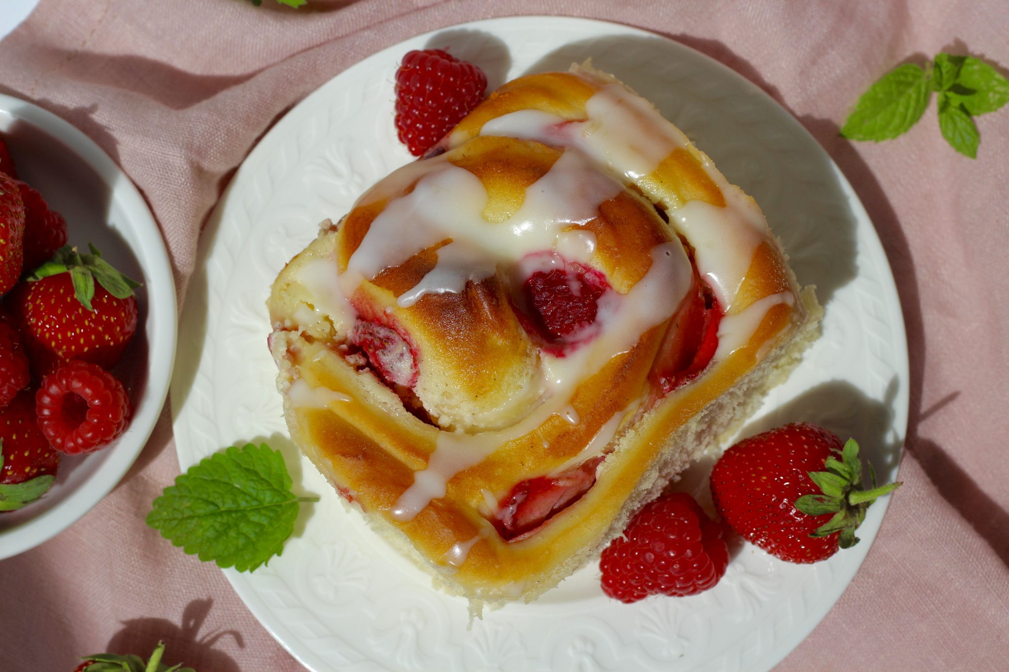 Blätterteig Gefüllt Mit Quark Und Erdbeeren