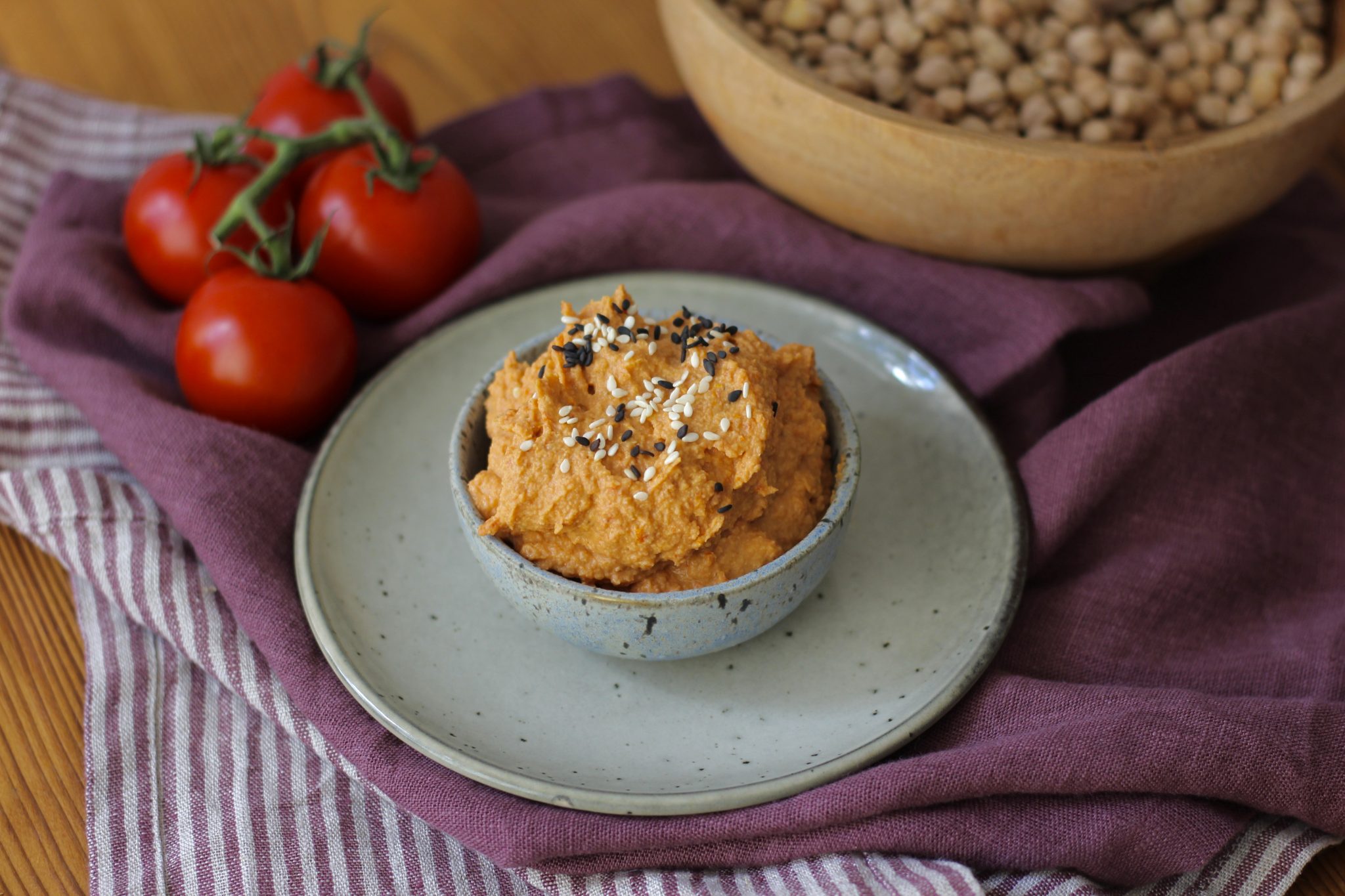 Hummus mit getrockneten Tomaten - Tasty Matter