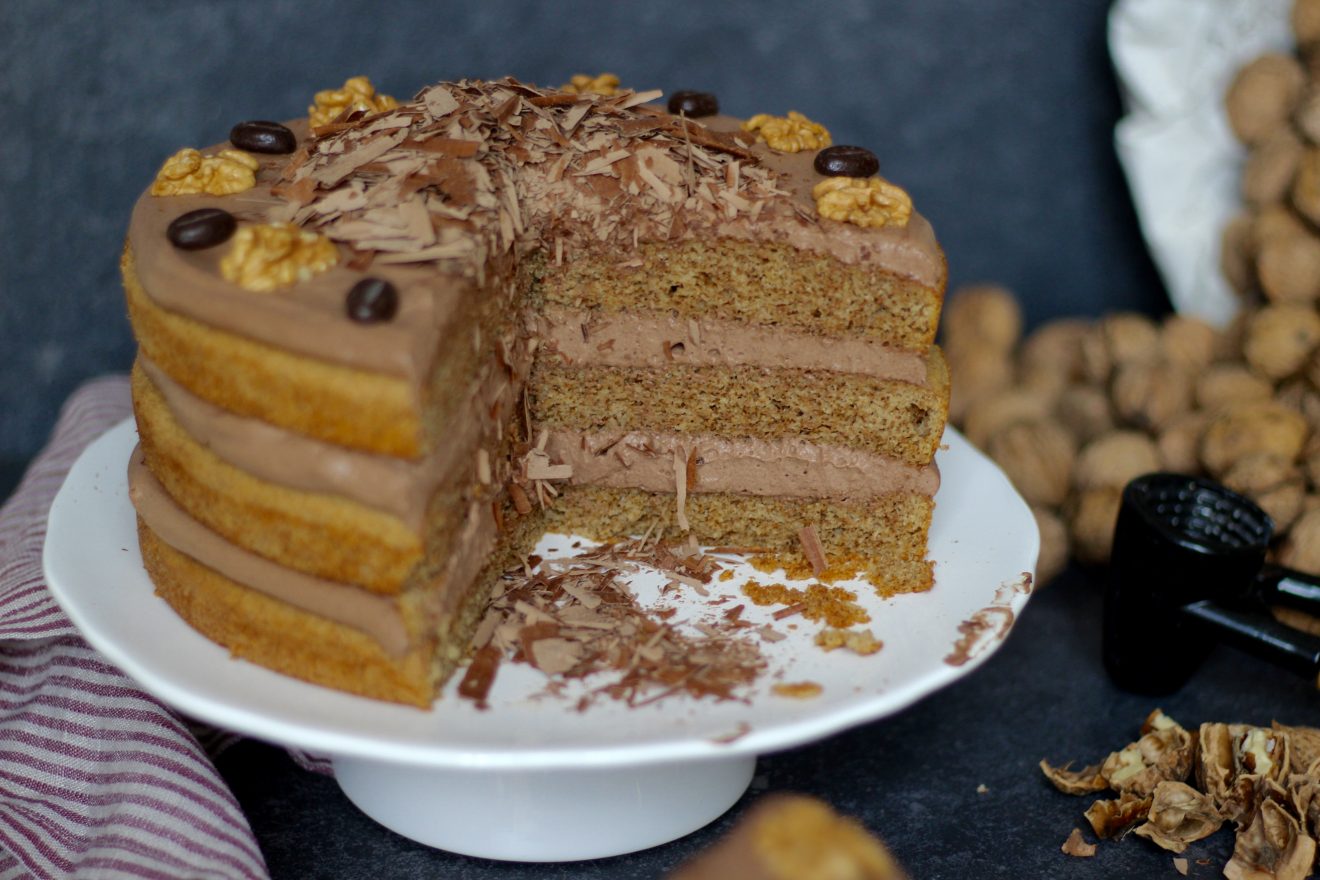 Mokka Walnuss Torte - Rezepte Suchen