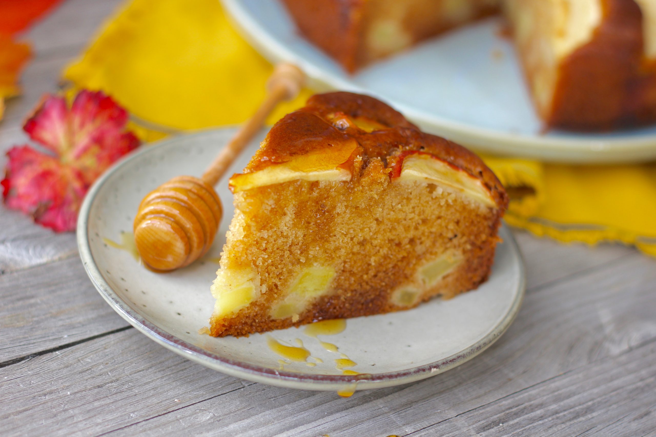 Herbstlicher Apfel Honig Kuchen - Tasty Matter
