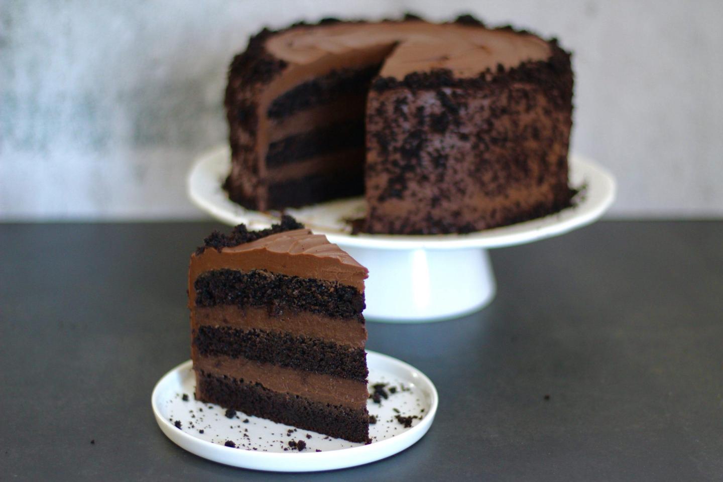 Meine Lieben!! Endlich gibt es ein neues Rezept für eine bombastische Schoki Torte!! Wenn man schon Lust auf Schokolade hat, dann richtig! Schoki-Böden belegt mit Schoki-Pudding dazu Schoki-Ganache 🙂 Klingt das nicht gut??? Und Ihr braucht nicht mal eine Küchenmaschine um diese Torte zu zaubern! Der Kuchen ist schön saftig und obwohl er super mächtig aussieht, ist er wirklich nicht. Ich habe überall Zartbitter-Schokolade verwendet ...... #american #chocolatecake #brooklyn #blackout #cake

https://tastymatter.com/brooklyn-blackout-cake