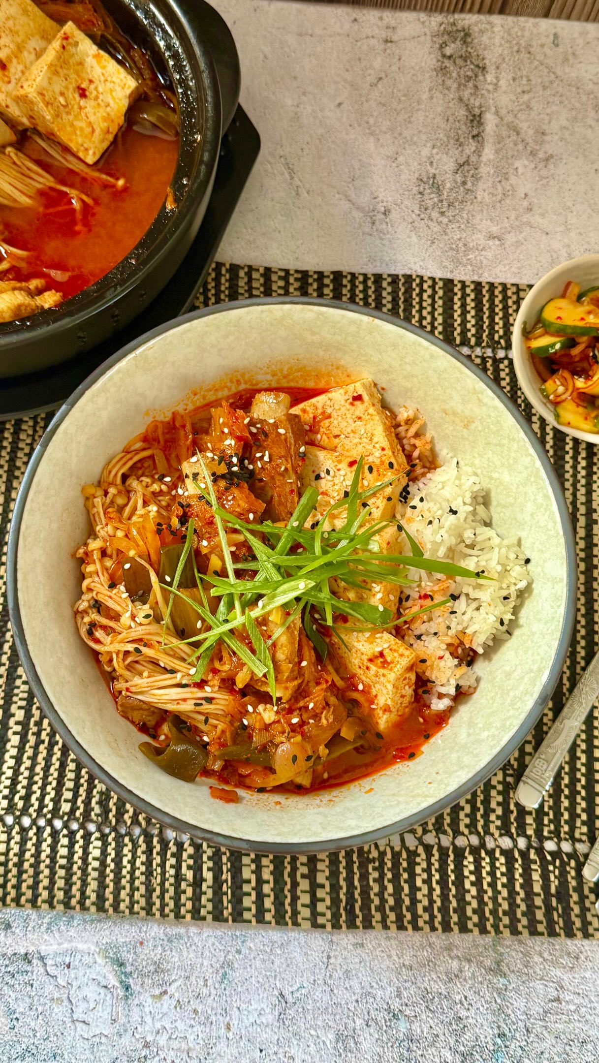 POV: Current obsession: spicy Korean stews 🌶️🔥 #korean #foodie #yummy